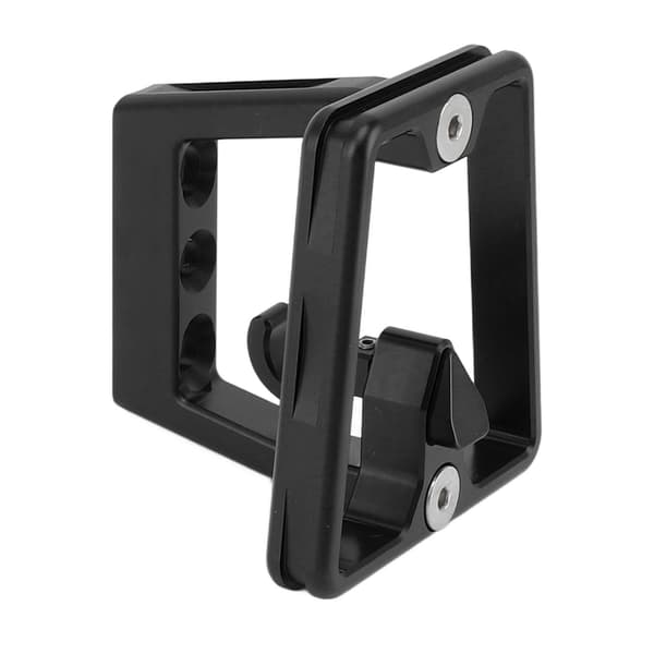 Frontbagagebærerblok til foldecykel, aluminiumslegering, 3-hullers adapter med skruer, sort
