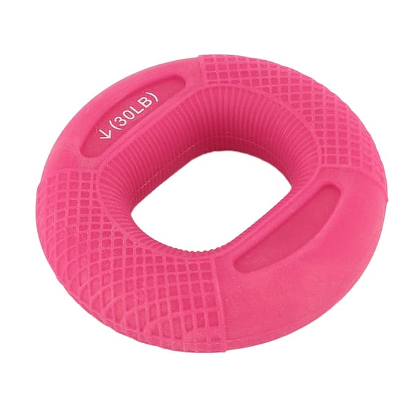 Silikone Grebsring Styrketræner til Hænder og Underarme, Styrketræning, 30-40LB, Pink