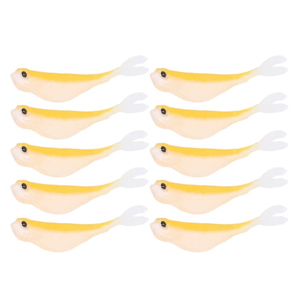 2 sæt bløde silikone-simulerede tofarvede agn 12 cm 72 g fisketilbehør #6