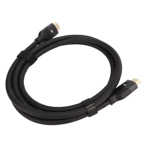 HDMI 2.1 Videokabel 3m Svart PVC Höghastighet Stöder 8K 4K för TV Monitor Konsol PC