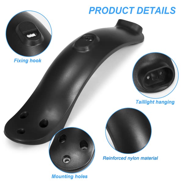 Bakre Ducktail Støttefane for Xiaomi M365 Scooter - Erstatningstilbehør