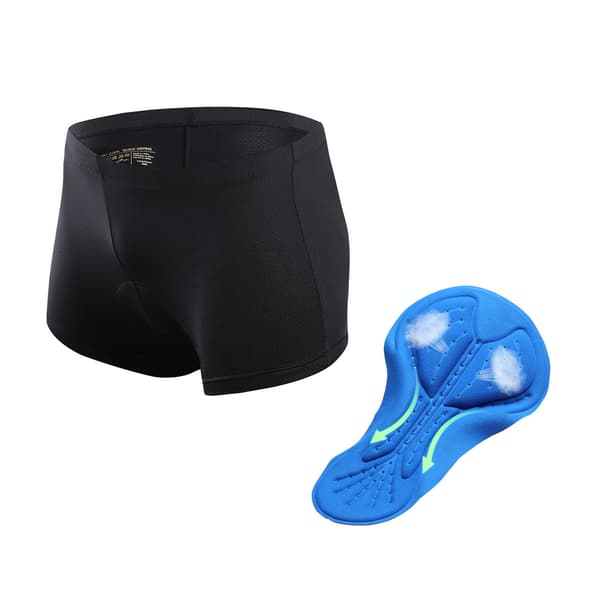 Unisex Cykelunderbukser med 3D-polstring, åndbare, hurtigtørrende, polyester-spandex