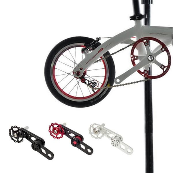 Kædestrammer i aluminiumslegering med flydende remskive til mountainbiking