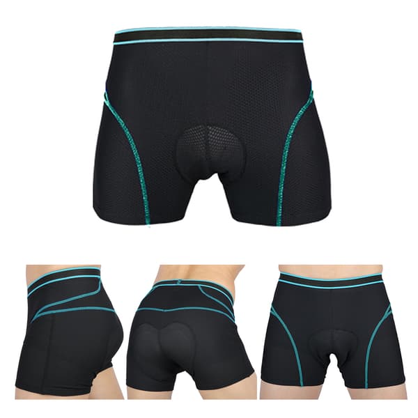 Cykelshorts til mænd med åndbar 3D-polstring, letvægts til cykling