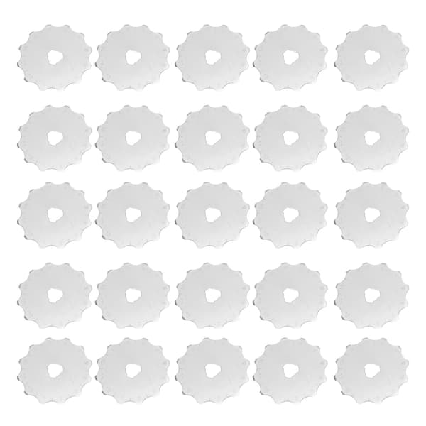 10 erstatningsblader i rustfritt stål for roterende kutter for sying og papir, 4,5 cm
