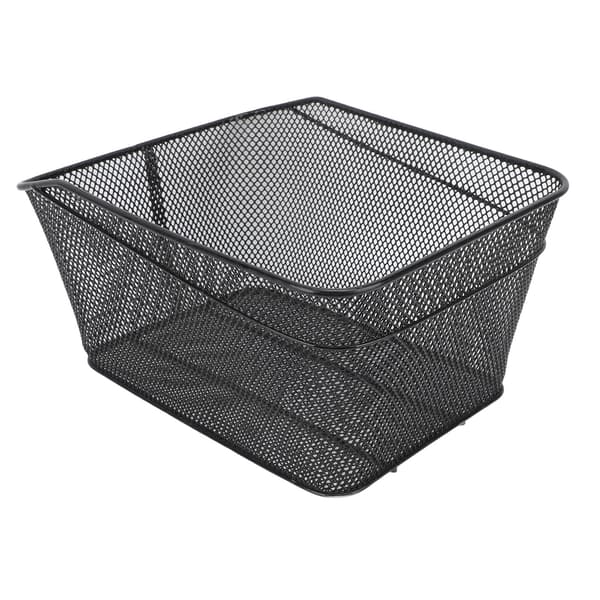 Högstark metallcykelkorg bak, 20 kg kapacitet, bred applikation.