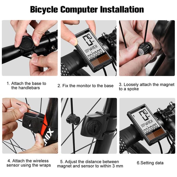 Vandtæt PVC Cykelcomputer Speedometer til Mountainbiking og Cykeltilbehør