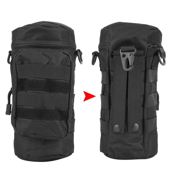 Bärbar utomhus Molle vattenflaskväska, slitstark nylon, för camping och vandring