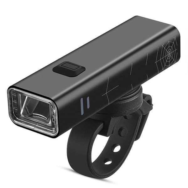 Cykellygte i aluminiumslegering, USB genopladelig, høj lysstyrke, IPX4, flere tilstande