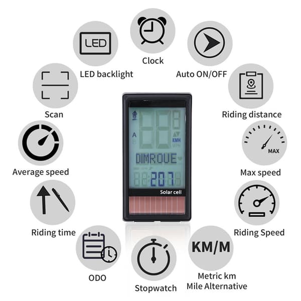 Vandtæt PVC Cykelcomputer Speedometer til Mountainbiking og Cykeltilbehør
