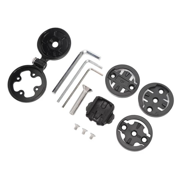 Aerodynamisk Cykelcomputerholder med 4 Adaptere til Wahoo Elemnt Edge, Lavet af Aluminiumslegering