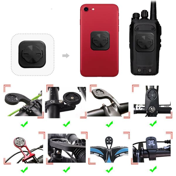 Selvklebende sykkeltelefonholder, universell adapter for Garmin Edge sykkelcomputere