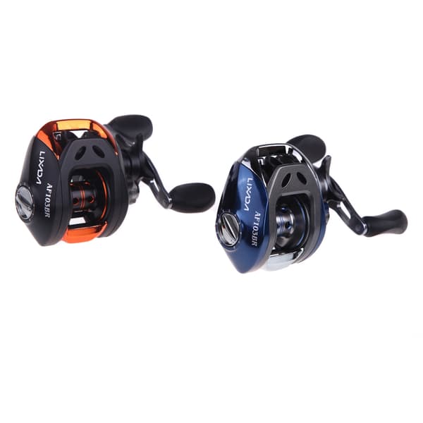 Lixada AF103 Baitcasting Fiskesnelle, 10+1BB, 6.3:1, Høyrehånds, Blå