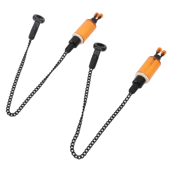 2 STK Fiskalarmkrog ABS Rustfrit Stål Bidindikator til Karpefiskeri Orange