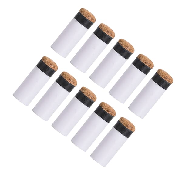 10PCS Snooker Pool Cue Tips 13mm Läder Plast Ersättningstillbehör