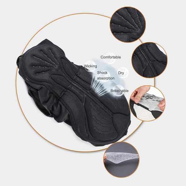 Bib Cykelbukser Efterår Vinter Gelpolstring 3D Polstrede MTB Cykeltights