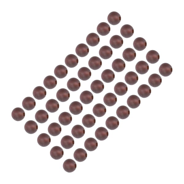 50 stk. bløde karpefiskekugler 6 mm diameter brune karpefisketilbehør