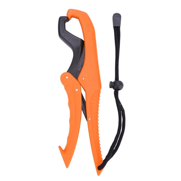 Fiskeklemme med justerbart reb, skridsikkert greb, letvægts ABS flydende (Orange, L)