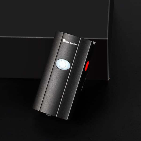 2-in-1 USB-ladattava vedenpitävä pyörävalo kypärään ja ohjaustankoon, 3 tilaa