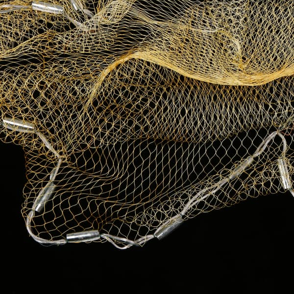 3,2x2m Nylon Monofilament Fiskenet til Manuel Kastning med Vægte