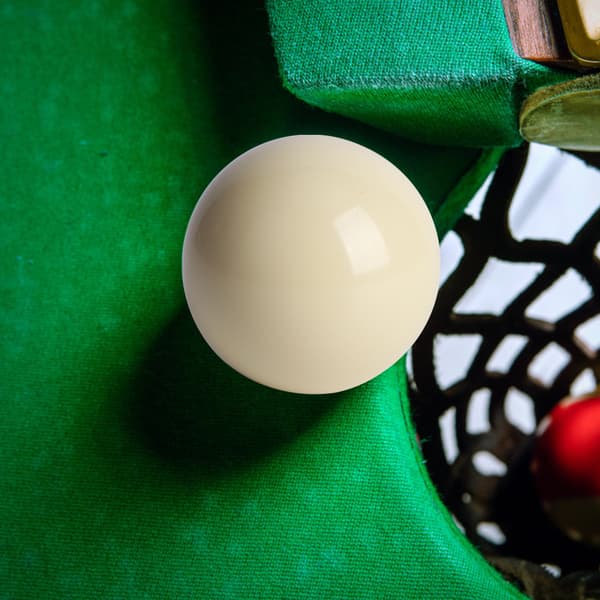 2 hvide kugler til pool/billardtræning, 5,72 cm standard harpiks bordspil