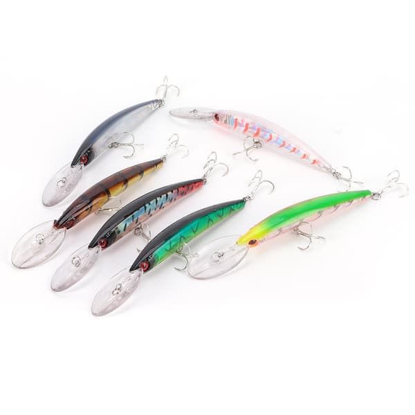 Minnow Sinking Lure 24g Kunstig Wobbler Agn med Rustfri Stålkrog til Kystfiskeri