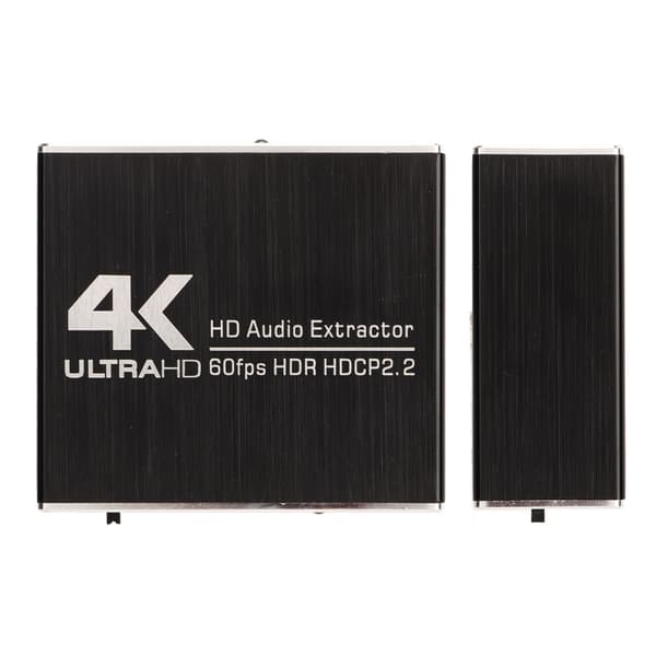 5.1-kanals HD Multimedia Interface Splitter og Konverter, 4K 60FPS Lydudtrækker