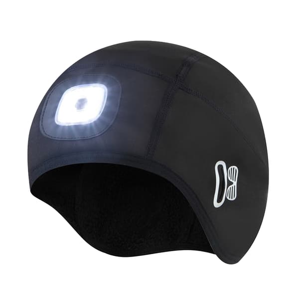 Ullue med oppladbart justerbart LED-lys for sykling, vintercamping, menn og kvinner