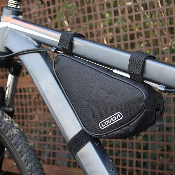 Triangulär framrörsväska för cykel 1,5L Svart Roswheel 12657 600D Polyester