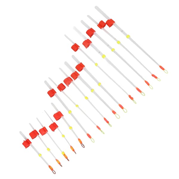 15 stk. Isfiskestangstips 7cm 10cm 14cm Mini Bærbar Indikator ABS Vinter