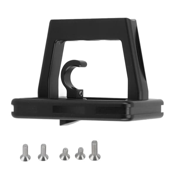 Frontbagagebærerblok til foldecykel, aluminiumslegering, 3-hullers adapter med skruer, sort