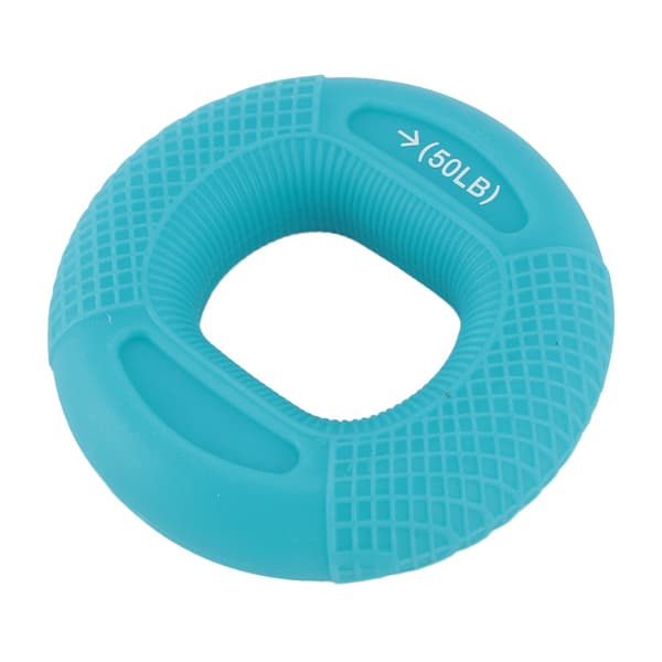 Silikon håndgrep ring, styrketrener for finger- og underarmsøvelser, blå, 40-50LB