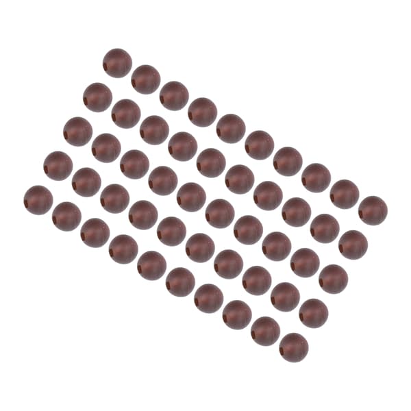 50 stk. bløde karpefiskekugler 6 mm diameter brune karpefisketilbehør