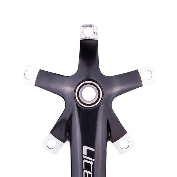 Fällbar cykellager, aluminium, 170 mm BCD, 130 mm elliptiska tänder, korrosionsbeständig
