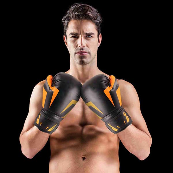 Åndbare boksehandsker med håndledsstøtte til Muay Thai træning og kickboxing