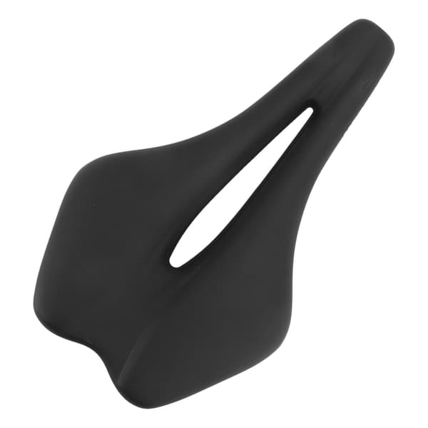 Racercykelsadel med stødabsorbering og ergonomisk design, midterhul, PU-læder
