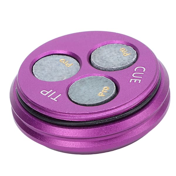 11 mm kølæder snooker køspids med aluminiumskasse, 3 stk. til billard og pool