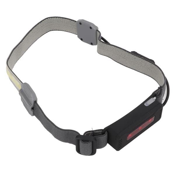 Genopladelig USB COB LED-pandelygte med 3 tilstande til camping, cykling og løb