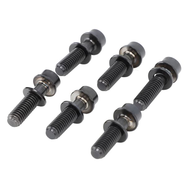 6 stk. cykelskruer titaniumlegering styr frempind M5x18mm sort MTB tilbehør