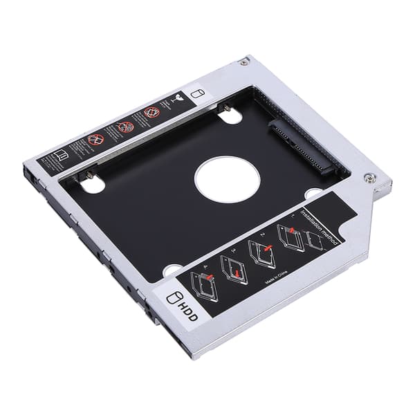 9,5 mm Aluminium HDD/SSD-kapsling Caddy Adapter