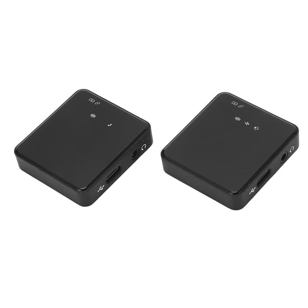 Trådløs Lavalier Mikrofon med Real-Time Ørefeedback, HIFI Kvalitet til Kamera og Mobiltelefon