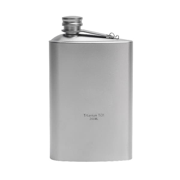 200 ml läckagesäker whiskyvinflaska för camping, backpacking och utomhusbruk