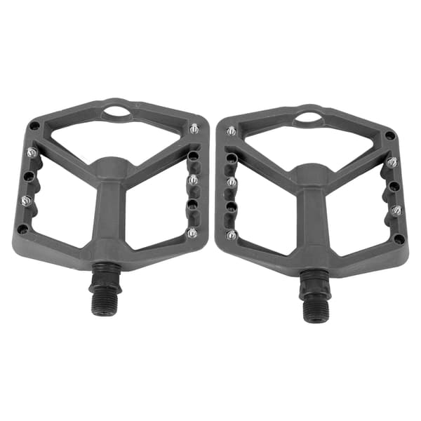 Nylonfiber cykelpedaler med 2 lager, halkfria, för mountainbikes, grå