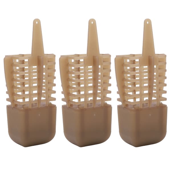 3 stk. fastpunkt paringsbur for karpefiske 90g agnmater ABS+jern