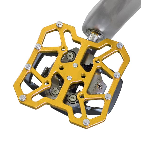 Plattformsadapter för SPD Clipless-pedaler, lättviktig, kraftig aluminium CNC-bearbetad MTB-cyklar