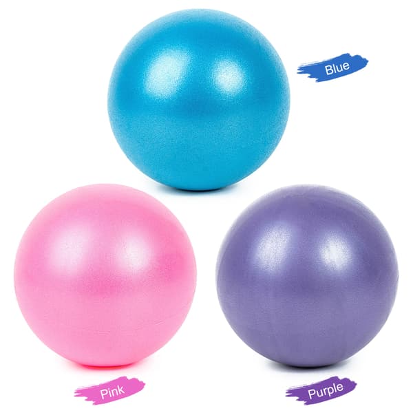 2 st Anti-ruptur Yogaboll 25cm Mini Pilatesboll Stabilitetsstång PVC