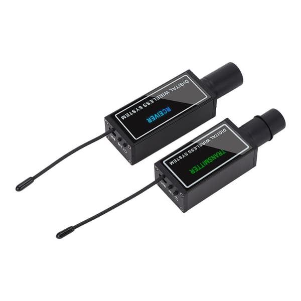Trådløs UHF XLR USB Genopladelig Mikrofon Sender Modtager Adapter til Kamera Mixer