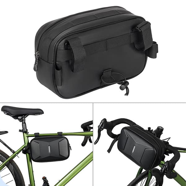 3L Cykelstyrstaske til frontmontering, Multifunktionel, Stødresistent, til Mountainbikes og Racercykler