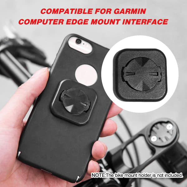 Liimattava pyörän puhelinteline, yleissovitin Garmin Edge -pyörätietokoneille