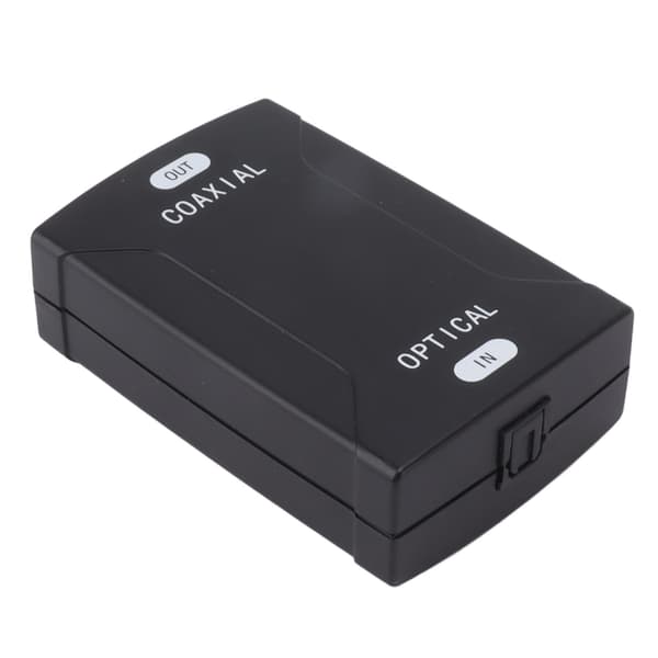Koaksial til Optisk Digital Lydkonverter SPDIF Tovejs Repeater Adapter Kompakt